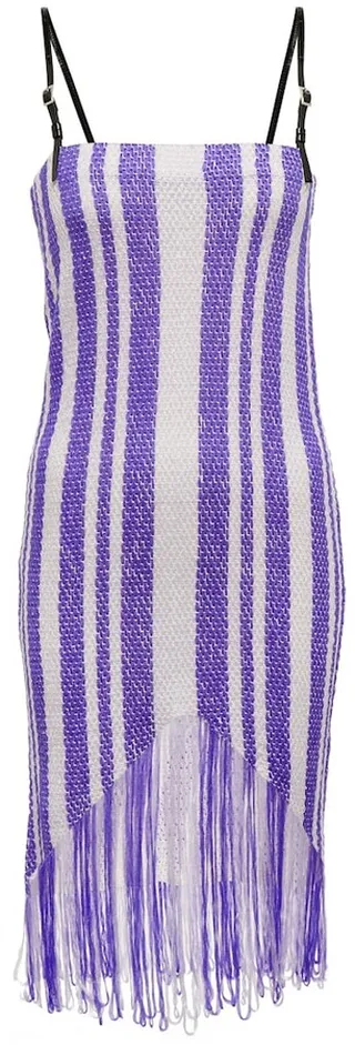 Striped midi dress