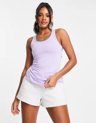 ASOS 4505 tank top with open back detail