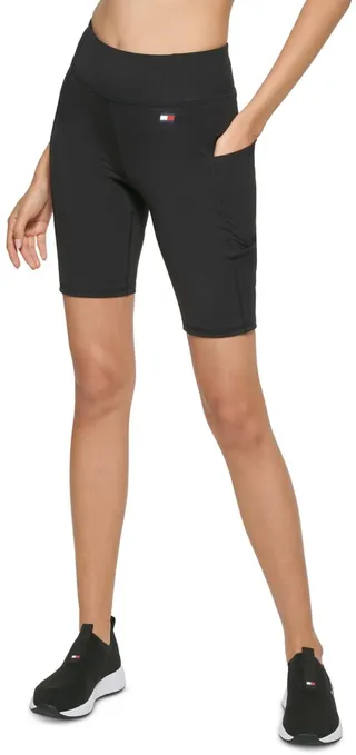 Tommy Hilfiger Sport Women's High-Rise Compression Bike Shorts