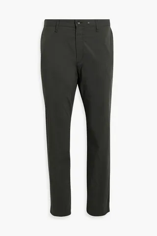 Cotton-blend poplin chinos