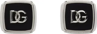 Dolce & Gabbana Silver 'DG' Cuff Links