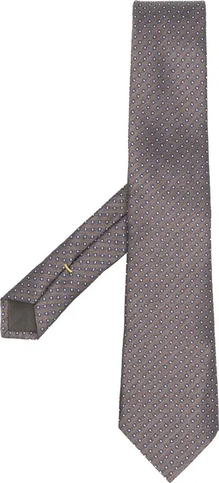 Polka-Dot Silk Tie