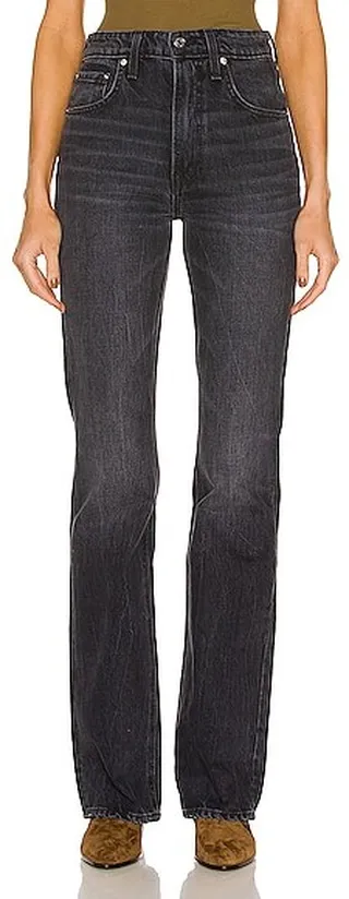 GRLFRND Melanie High Rise Boot Cut in Black