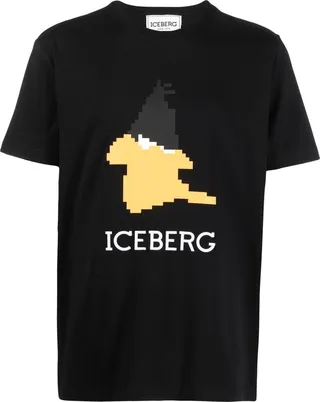 pixelated graphic-print T-shirt