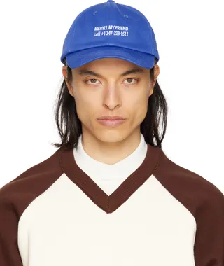 Meryll Rogge Blue Embroidered Cap