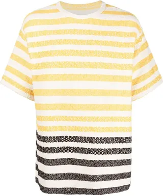 textured striped T-shirt