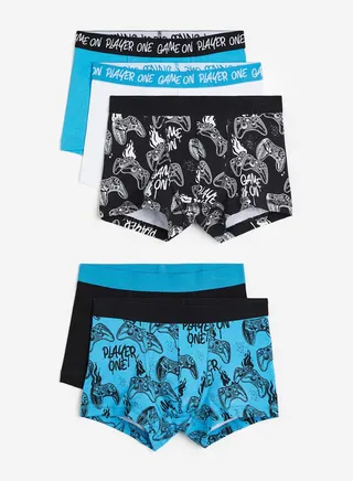 Kids 5 Pack Assorted Boxers