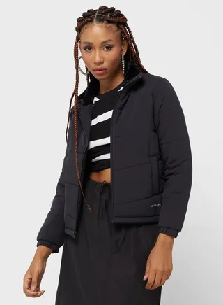 Padded Jacket With Collar Fur