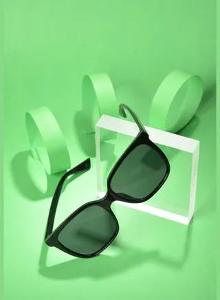 Women Black Lens Black Butterfly Sunglasses