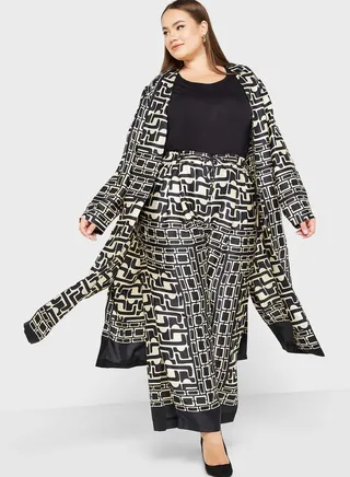 Printed Wide Leg Pants