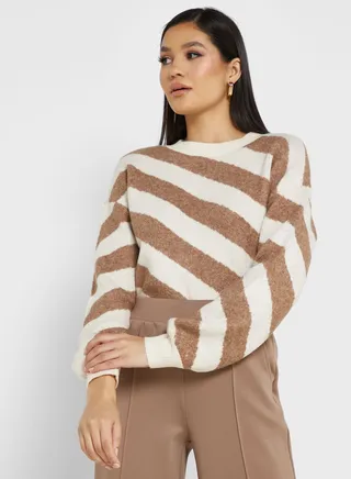 Striped Knitted Sweater