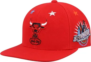 Men's Mitchell & Ness Red Chicago Bulls Hardwood Classics 1997 Nba All-Star Weekend Top Star Snapback Hat