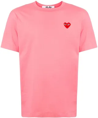 embroidered heart regular fit T-shirt