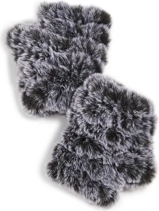 Jocelyn Snowtop Faux Fur Knitted Mandy Mittens