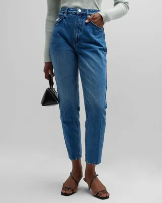 High N Tight Taper Straight Cropped Jeans