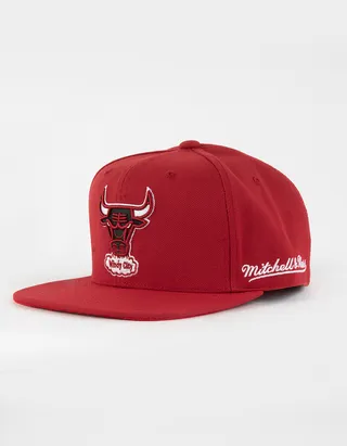 MITCHELL & NESS Chicago Bulls Mens Stretch Fitted Hat