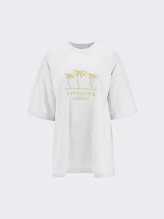Embroidered Afterlife T-Shirt White