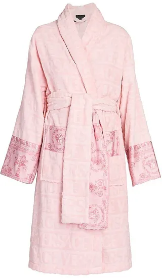 Logo-Embossed Bathrobe
