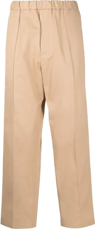 Straight-Leg Cut Trousers