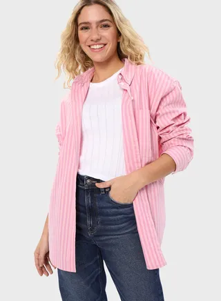 Striped Button Down Shirt