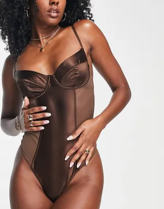 Ann Summers Admitting bodysuit in umber