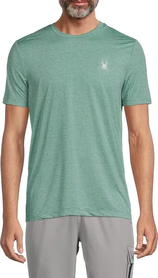 Textured Ribbed Logo Tee