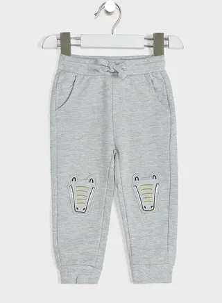 Infant Croc Detail Cuffed Sweatpants