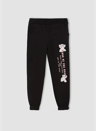 Standard Fit Bear Print Joggers