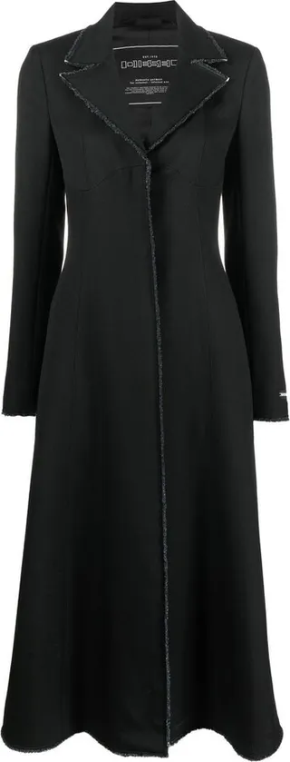 Single-Breasted Long Coat