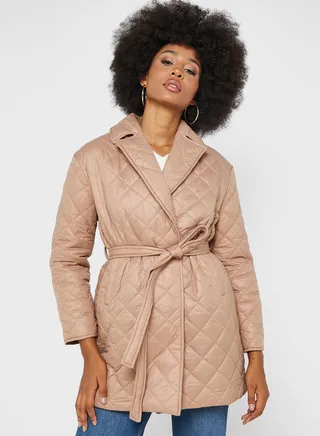 Belted Padded Coat
