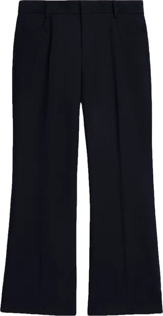 Cropped Flared Trousers