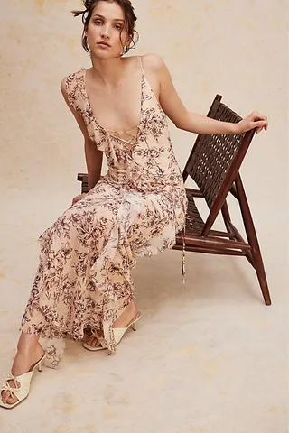 Bec & Bridge Courtney Frill Maxi Dress by Bec & Bridge at Free People