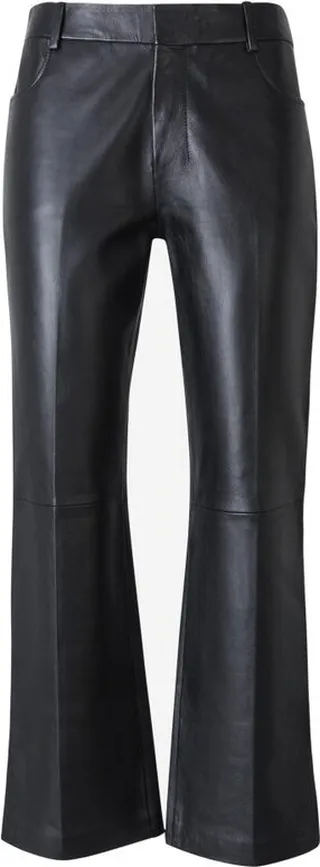 AMI Flared Leather Pants