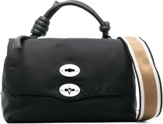 Knot-Detail Foldover Tote Bag