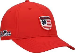 Men's Red Ole Miss Rebels Nation Shield Snapback Hat
