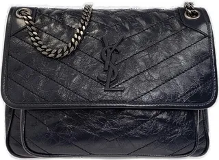 Saint Laurent Niki Medium Logo Plaque Shoulder Bag