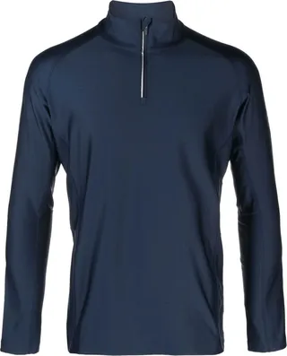 Blue Classique Half-Zip Sweater