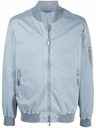 Zip-Pocket Bomber Jacket