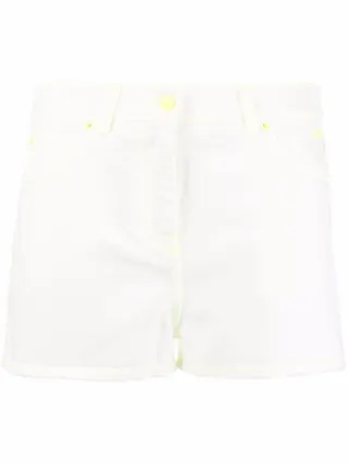 Logo-Embroidered Denim Shorts