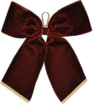 Johnny Loves Rosie - Luxe Tan Velvet Bow Keyring
