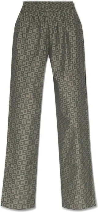 GCDS Monogram Straight Leg Trousers