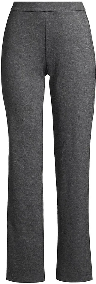 Slub Texture Straight Leg Pants