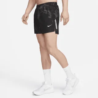 Nike Men's Dri-FIT Run Division Stride 4" Brief-Lined Running Shorts in Black