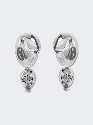 Oriente Maxi Earrings Silver