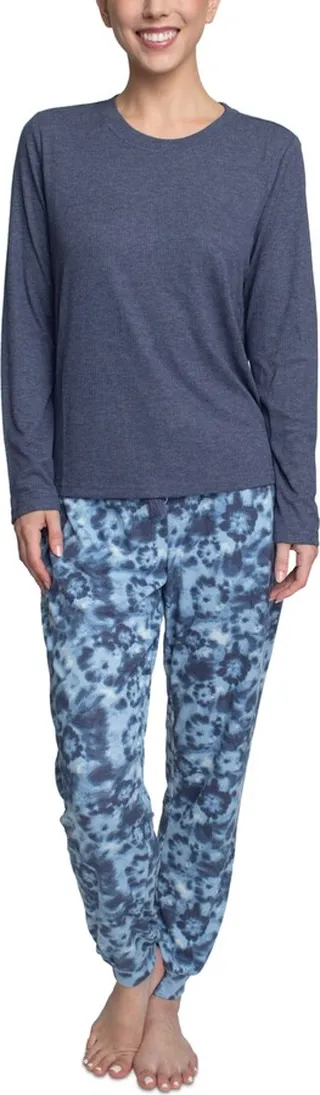 Muk Luks Women's Supersoft Ribbed Pajama Set
