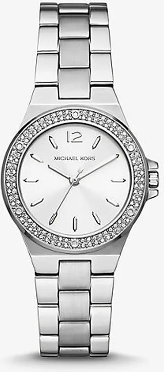 Mini Lennox Pavé Silver-Tone Watch