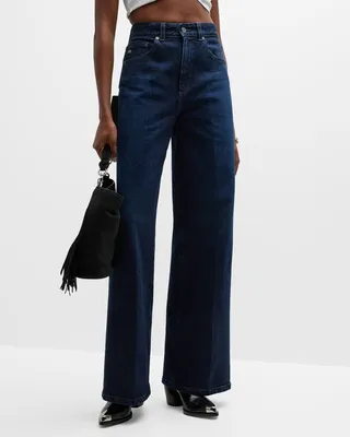 Deven Ultra High Rise Wide-Leg Jeans