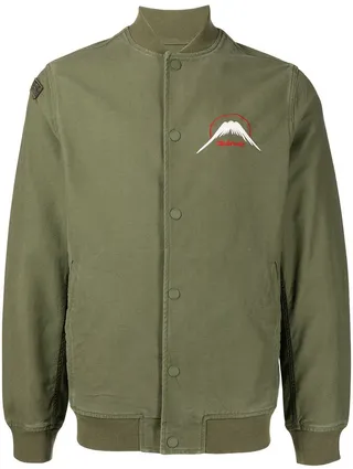 Logo-Print Bomber Jacket