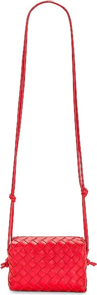 Bottega Veneta Mini Loop Bag in Red