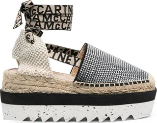 Gaia crystal-embellished platform espadrilles